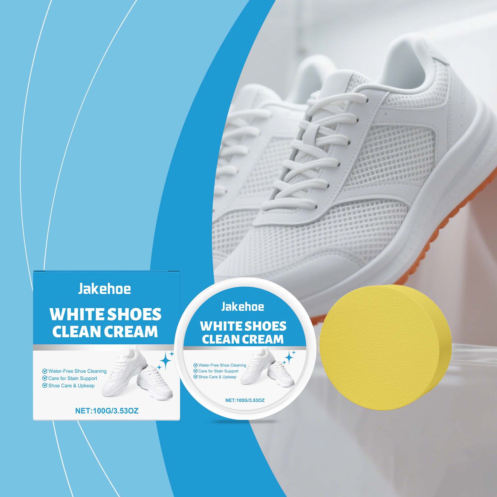 Sneaker Protector Spray - كريم تنظيف الأحذية البيضاء، مزيل البقع