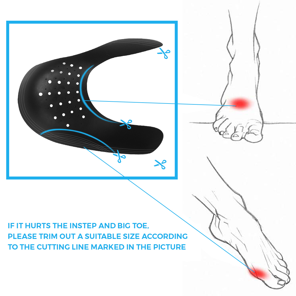 جديد 1 زوج المضادة للتجاعيد تج - مراجعة Crease Protector Toe وسعره